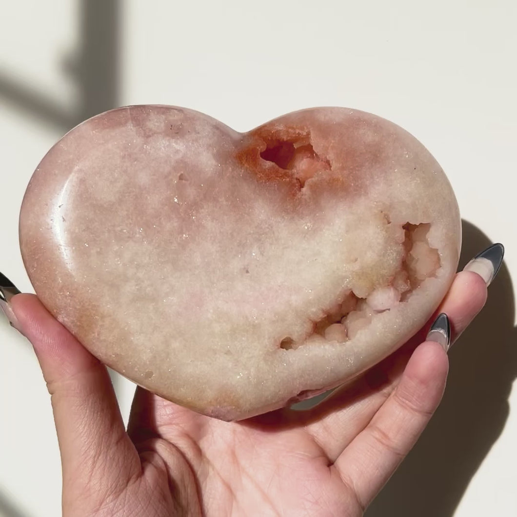 pink amethyst heart OAD