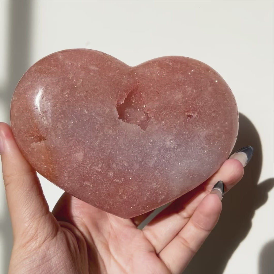 pink amethyst heart OAC