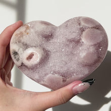 Load and play video in Gallery viewer, pink amethyst heart OAH
