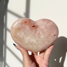 Load image into Gallery viewer, pink amethyst heart OAD
